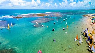 Mar azul no Nordeste